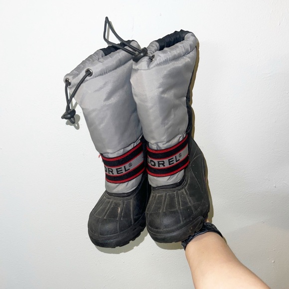 Sorel Other - Sorel kids boys gray black and red winter boots